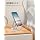 Nulaxy Full Aluminum Dual Folding Cell Phone Stand for Desk, Silver