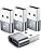 JXMOX USB C Female to USB Male Adapter 4-Pack, Type C to USB A Charger Cable Converter,Compatible with iPhone 11 12 13 14 15 16 17 Pro Max,iPad Pro Air 4 Mini 6,Samsung Galaxy S25 S24 S23 S22,Pixel