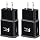 Adaptive Fast Charging Block USB Wall Charger, 2-Pack Travel Quick Charger Adapter Compatible with Samsung Galaxy S22 S21 S20 Ultra/Note 20/10/S10 S9 S8 S7 S6 Edge Plus Active, Note 5/9 (Black)