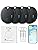 Tracker Tag 4 Packs Bluetooth Tracker, Smart Tag Locator Tracking Device, Keys Finder and Item Locator,Air Tracker Item Finders with Find My(iOS Only) Track Your Keys (Black, 4 Pack)