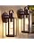 EJIAXIN 2 Pack Dusk to Dawn Outdoor Lighting Fixtures,Brown Porch Lights