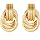 14K Gold Silver Plated Earrings for Women Chunky Statement Jewelry