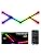 Smart Wall Light Lines, WiFi RGB LED Bars, 16M+ Color Dimmable Music Sync DIY Home Decor for Gaming Party Streaming Lovers, Compatible with Alexa & Google Assistant (6 Lines, Black)