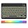 Backlit Bluetooth keyboard for Phone, Tablet, iPad Air, Pro, Mini, A16, M2, M3, Galaxy, ChromeBook, MackBook, Wireless Travel Keyboard for Computers - Rechargable, Lightweight, Slim, Easy to Carry