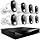 Night Owl 12-Ch Wired DVR System, 8 2K Cams, 1TB HDD, 2-Way Audio
