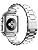 Compatible with Apple Watch Band and Case, Stainless Steel Metal Chain with Soft TPU Cover, Smart-Watch Link Bracelet Strap, Wrist-Band for i-Watch Series 9 8 7 6 5 4 3 2 1 SE, 45mm 44mm 42mm, Silver - Image 10