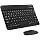 Ultra-Slim Bluetooth Keyboard and Mouse Combo Rechargeable Portable Wireless Keyboard Mouse Set for Apple iPad iPhone iPadOS/iOS 13 and Above Samsung Tablet Phone Smartphone Android (Black)