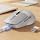 Dual-Mode Wireless Bluetooth Mouse with LED Display for Laptop - Grey