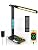 LAOPAO LED Desk Lamp with Wireless Charger: Desk Lamps for Home Office Bedroom, 5 Color Modes & Brightness Dimmable, 2 Night Light