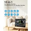 Air Quality Monitor Indoor 7.5" Display + Alerts, CO2 Monitor PM2.5 PM1.0 PM10 with TVOC Temperature Humidity for Home, Kitchen, Bedroom, Office, RV