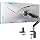 BIZUM Heavy Aluminum Monitor Stand 17 to 43 Inch Monitor Arm, Adjustable-Monitor Mount up to 33lbs with Clamp and Grommet Base, VESA 75x75/100x100mm Black