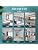 Universal Bullet Security Camera Junction Box Mount Bracket Plastic Rainproof Junction Box Mount Bracket for IP Camera Electric Enclosure, Indoor/Outdoor Wall Cable Junction Base Boxes (3 Pack)