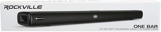 Rockville ONE-BAR 400W 2.1 Bluetooth Soundbar, Built-in Subwoofer, HDMI ARC, Optical, USB Playback, 35" Wide, for Home Theater and Music