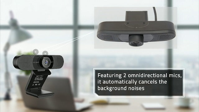 EMEET 1080P Webcam with Microphone, C960 Web Camera 2 Mics Streaming Webcam