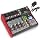 PYLE Studio Audio Sound Mixer Board - 6 Channel Bluetooth Compatible Professional Portable Digital DJ Mixing Console w/ USB Mixer Audio Interface - Mixing Boards For Studio Recording - PMXU68BT