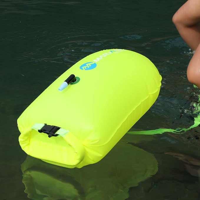 20L Storage Swim Buoy for Open Water Swimmers ,Waterproof Dry Bag Swim Safety Float
