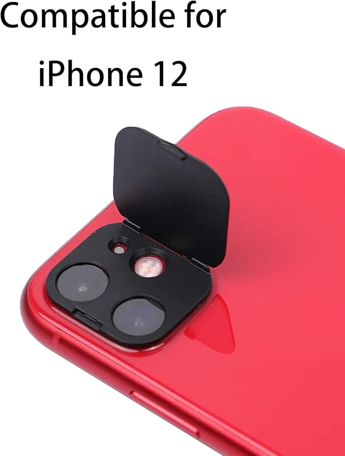 Phone Camera Lens Cover Compatible for iPhone 12,Camera Lens Protector to Protect Privacy and Security,Strong Adhesive,2 Pack