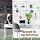 CIKLCIX Wire Wall Grid Panel Set of 4, Photo Display Board & Memo Board