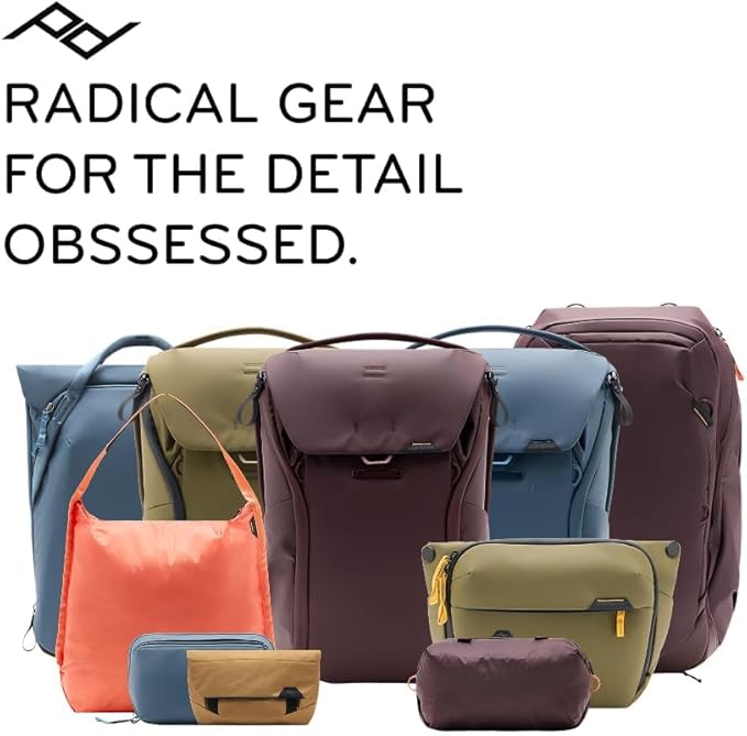 Peak Design Small Tech Pouch, Ocean, Electronics Organizer for Travel or Everyday Carry, Origami-Style Storage, Cable Pass-Through, Weatherproof Recycled Nylon, Gear Carry Bag for Men and Women