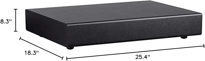 Monoprice SSW-8 Slim Powered Subwoofer - 8 Inch Woofer, 100 Watt, Low Profile, Powerful Amp, Low Pass, RCA and Speaker Level Terminal Inputs, Black