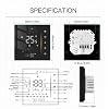 95 to 240V WiFi Smart Thermostat, Programmable Temperature Controller for Boiler Heating Black smart thermostat wifi thermostat smart thermostat for house