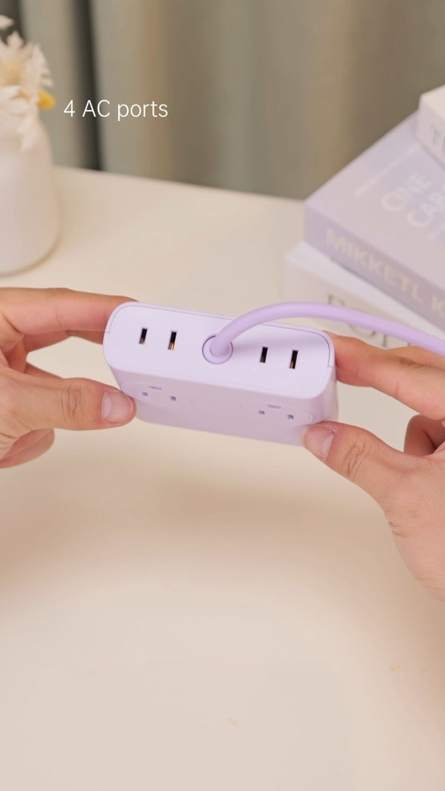 ORICO 25W GaN Power Strip with USB Ports, 8-in-1 Charging Station