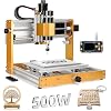 LUNYEE 3018 PRO MAX CNC Machine 500W All-Metal CNC Router Machine 3 Axis Limit Switches & Emergency-Stop with GRBL Offline Control for Cutting Wood Acrylic MDF Plastic, Working Area: 300 x 180 x 80mm