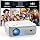 GROVIEW Native 1080P Bluetooth Projector, Home Theater Movie Mini Portable Projector with Built in Speaker, Compatible with PS5/Switch/USB for Bedroom Outdoor Indoor Use