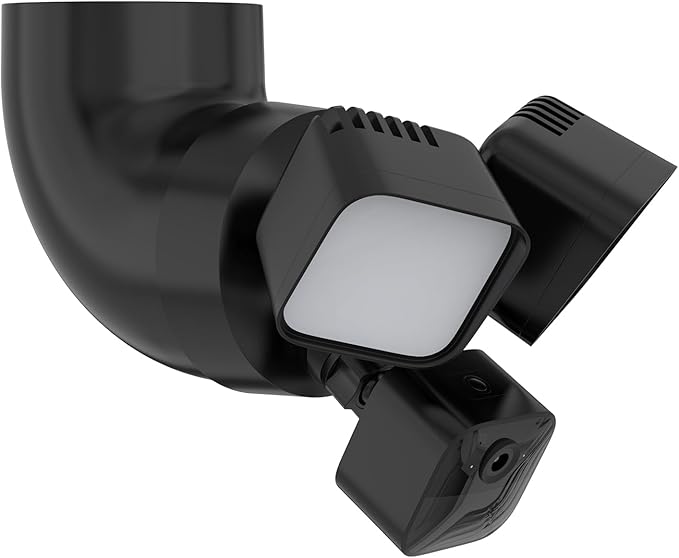 HOLACA Eave Mount for R-ing Floodlight Cam Wired Pro/Plus & Blink Wired Floodlight Camera, Wyze Cam floodlight V2,Roku Floodlight Camera Compatible with Plug-in Mount for Floodlight Cam Eave Bracket