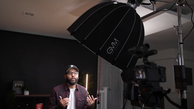 GVM SD300D LED Video Light with Softbox & Light Stand, 300W Video Light Kit with DMX/APP Control,92600Lux@1m,2700K-7500K, CRI97+, Bowens Mount Studio Lights for Studio, Portrait, Commercial, YouTube