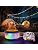 TOHETO Camping String Lights, 3 in 1 Upgraded Retractable RGB Outdoor String Lights with 19 Lighting Modes,Quick 30s Recovery, 32.8 FT Portable Tent Lights, Rechargeable Camping Lantern (Black&Orange)
