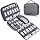 Lacdo Cord Organizer Travel, Cable Organizer Bag Case, Portable Electronics Organizer travel Case, 6 Layer Large Capacity Charging Cords Storage organizer for Cables, SD Card, Travel Essentials, Gray