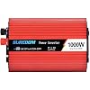 1000W Power Inverter DC 12V to 110V/240V AC Converter with Universal Socket AC Outlets and USB Port Includes Cigarette Lighter Plug Cord and Battery Clamps 12Vto110V(12Vto110V)