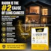 Radon Test Kit for Home – 48-Hour Short-Term Radon Gas Test Kit, NRPP Approved Lab Analysis Included – DIY Activated Charcoal Radon Detector for Home & Basement, Fast Results