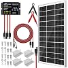 SOLPERK Solar Panel Kit 100W 24V, Intelligent Waterproof 10A PWM Controller, Home Outdoor Solar Battery Charger for RV Car Boat Marine Tractor Camping, 24 Volt Batteries Solar Panel Charger