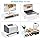 TEAMIX 20 Inch Monitor Stand Riser, Wooden Desktop Riser for TV/PC/Laptop/Printer, Cozy Monitor Riser with Storage, Laptop Shelf for Home Office