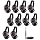 Rechargeable Wireless Silent Disco Headphones RF LED Flashing Light Headset 10pcs Headphones Bundle and 1 Transmitter 500m Distance