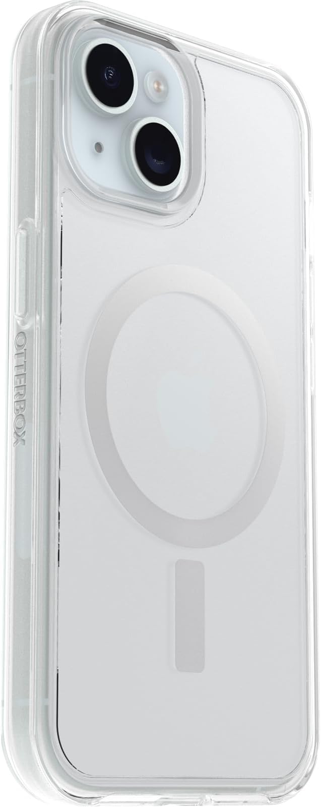 OtterBox iPhone 15, iPhone 14, and iPhone 13 Symmetry Series Clear Case (Clear), snaps to MagSafe, ultra-sleek, raised edges protect camera & screen (ships in polybag)