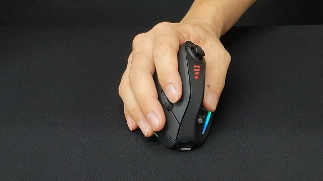 TKMARS Wireless Ergonomic Vertical Gaming Mouse with Joystick, Bluetooth & 2.4G, 12 Programmable Buttons, Adjustable 24000 DPI, Rechargeable RGB Computer Mouse for PC, MacBook & Laptops - Image 8