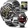 ALPHAGEAR Commander Smartwatch for Men, 1.43" AMOLED Large Screen, Full Metal Stainless Steel Smart Watch, 12-Day Battery, Bluetooth Calling, IP68 Water Resistant, for Android iPhone, Dark Gray