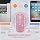 Silent Dual Mode Wireless Mouse with Diamond Inlay, Colorful RGB Light, 3 Adjustable Sensitivity Levels, USB C Rechargeable, Suitable for Office Study & Gift (Pink) - Image 10