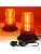 LED Strobe Light, 12V-24V Warning Emergency Safety Flashing Beacon Lights with Magnetic and 16.4 ft Straight Cord Vehicle Forklift Truck Tractor Golf Carts UTV Car Bus (1 PCS, Amber)