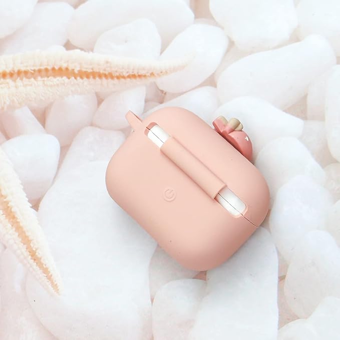 Wonhibo for Airpods Pro Case for Women Girls, Cute Kawaii Cover for Airpod Pro 2019 with Keychain (Strawberry)