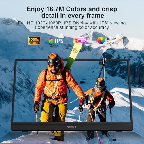 Portable Monitor 15.6" FHD HDR IPS Travel Laptop Scr | Charging & Powe - Image 3
