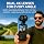 Acuvar 4K Pocket Vlogging Camera with Dual Front & Rear Cameras, 3-Axis Gimbal Stabilizer, Handheld Portable Video Camera with WiFi, Split-Screen LCD, Face Tracking, 270° Rotation & 64GB SD Card