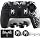 Silicone Skin Cover Sticker x 1 & Extender Grips x 2 for PS5 Controller Venom Theme