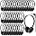 CN-Outlet Bulk Earbud Headphones 50 Pack for Classroom Kids,Wholeslae Wired Durable Earphones Class Set for Students Children Toddler Teens Boys Girls and Adult(CN102,Black)