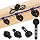 12Pcs Silicone Cable Straps, Self Adhesive Cable Management Under Desk, Reusable Cable Clip, Wire Organizers for Cords, Cord Holder for Home, Kitchen, Office, Bedroom, Car (Black)