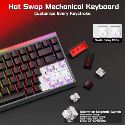 Aula Hero 75 HE Hall Effect Wireless Gaming Keyboard, 8K Polling & 8000mAh - Image 7
