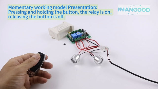 12V-36V Remote Switch, 2CH 433MHz Wireless Relay Switch Receiver